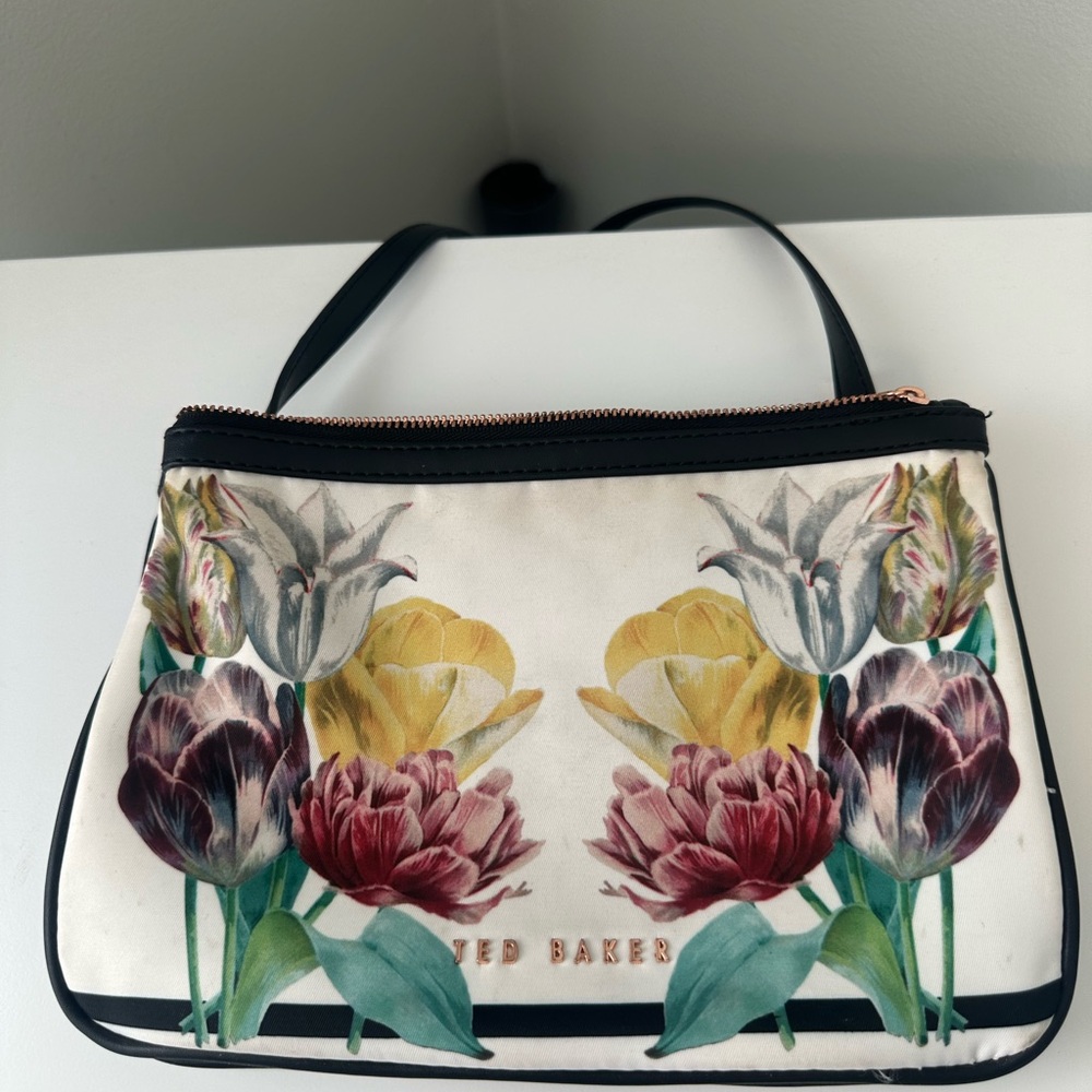 Ted Baker Floral Crossbody Bag - Cream and Multicolor